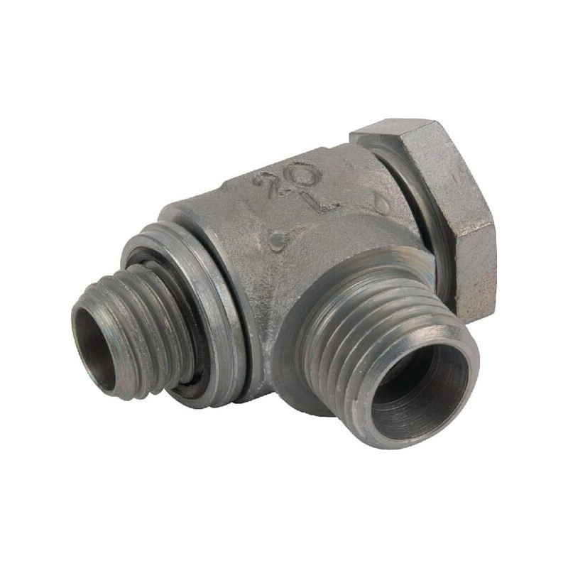 Przyłącze 90 stopni, gwint przyłącza M14x1,5-gwint złącza 16x1,5 -10L Voss 242S10LM14WD