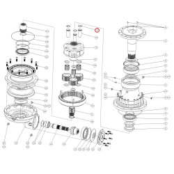Comer 9010305000 Pierścień segera wewnętrzny 45x1,75 mm