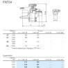 B&P 658L53137R Sprzęgło cierne jednokierunkowe FNT34 1450Nm 1i1i3/8"Z21 34,9x93,5 G8 Bondioli Pavesi