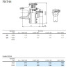 B&P 658M62337R Sprzęgło cierne jednokierunkowe FNT44 2200Nm 1i3/8"Z21 30,4x106,0 G9 Bondioli Pavesi