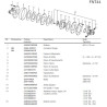 B&P 658M62303R Sprzęgło cierne jednokierunkowe FNT44 2200Nm 1i3/8"Z6 30,4x106,0 G9 Bondioli Pavesi