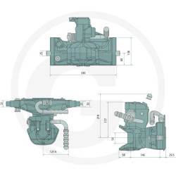 Zaczep automatyczny 330/32/25mm sworzeń 30,6mm Rockinger RO855D3030D