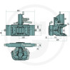 Zaczep automatyczny 330/32/25mm sworzeń 31mm Scharmüller