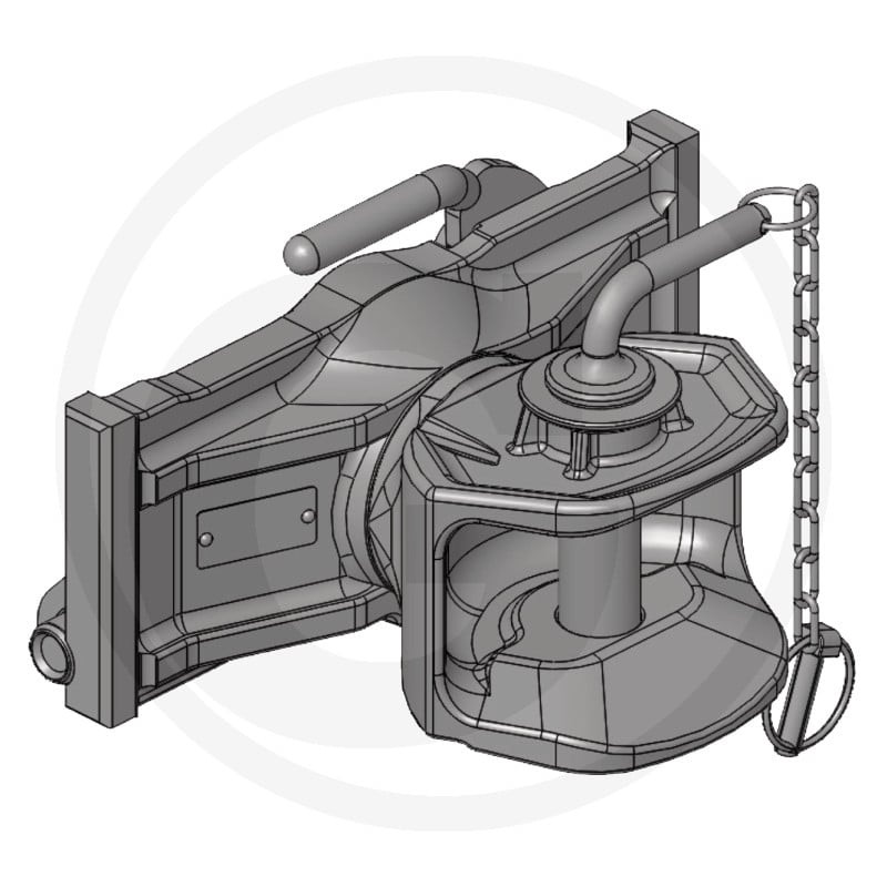 Zaczep automatyczny 295/26/25mm sworzeń 31mm Scharmüller