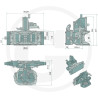 Zaczep automatyczny 330/32/25mm sworzeń 38mm Scharmüller 073303291A02