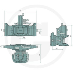 Zaczep automatyczny 390/32/25mm sworzeń 38mm Scharmüller