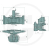 Zaczep automatyczny 390/32/25mm sworzeń 38mm Scharmüller