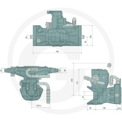 Zaczep automatyczny 320/30/20mm sworzeń 38mm Rockinger 865X2050C