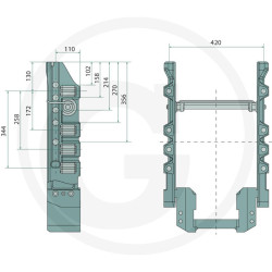 Prowadnica do zaczepu //mm Rockinger RO889R4554C