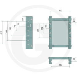 Prowadnica do zaczepu 330/32/25mm Rockinger  RO880A3700C