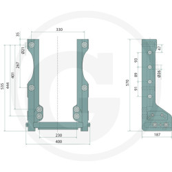 Prowadnica do zaczepu 270/32/25mm Rockinger  RO881A2700C