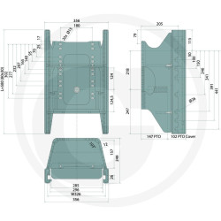 Prowadnica do zaczepu 325/26/25mm Scharmüller 00105032A01