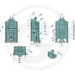 Prowadnica do zaczepu 330/32/25mm Scharmüller 00123800