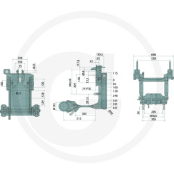 Prowadnica do zaczepu 325/26/20mm Scharmüller 00131000