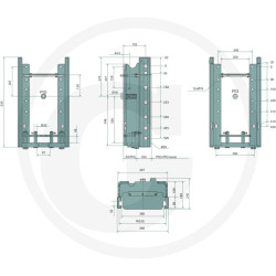 Prowadnica do zaczepu 330/32/25mm Scharmüller 00166030A17