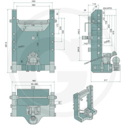 Prowadnica do zaczepu 390/32/25mm Scharmüller 00169811-A17