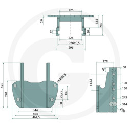 Prowadnica do zaczepu 255/32/25mm Scharmüller 00295160