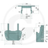 Prowadnica do zaczepu 255/32/25mm Scharmüller 00295160