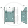 Prowadnica do zaczepu 390/32/26mm Sauermann 12328629