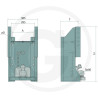 Prowadnica do zaczepu 320/32/26mm Sauermann 711525100