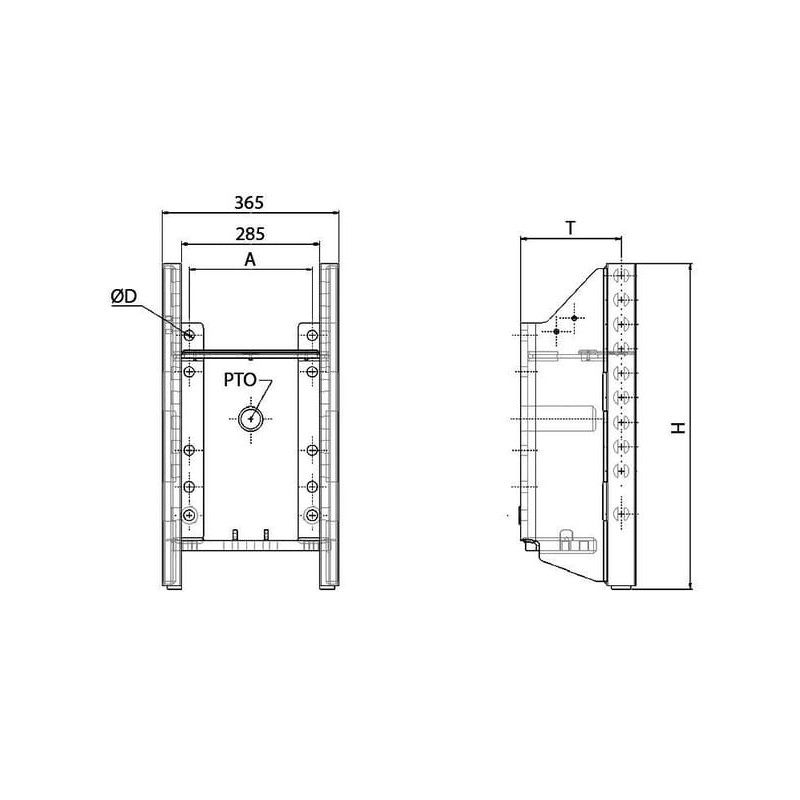 Korpus zaczepu, 320mm
