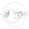 Zaczep Kulowy K80 do prowadnicy 390/32/25mm, Sauermann D00178879310