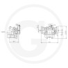 Zaczep Kulowy K80 do prowadnicy 311/30/22mm, Sauermann F99991266