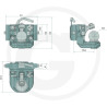 Zaczep Kulowy K80 do prowadnicy 241/30/22mm, Scharmüller 03624132