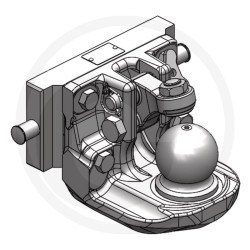 Zaczep Kulowy K80 do prowadnicy 241/30/22mm, Scharmüller 03624160