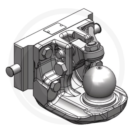 Zaczep Kulowy K80 do prowadnicy 241/30/22mm, Scharmüller 03624160