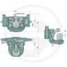 Zaczep Kulowy K80 do prowadnicy 330/32/25mm, Scharmüller 07633042A17