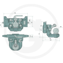 Zaczep Kulowy K80 do prowadnicy 335/30/22mm, Scharmüller 07633542