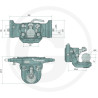 Zaczep Kulowy K80 do prowadnicy 390/32/25mm, Scharmüller 07639042