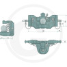 Zaczep Kulowy K80 do prowadnicy 390/32/25mm, Rockinger RO825A9040C