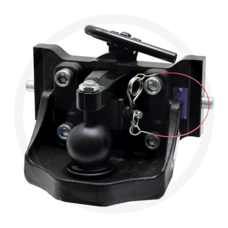 Zaczep Kulowy K80 do prowadnicy 323/30/22mm, Rockinger RO825X2300C