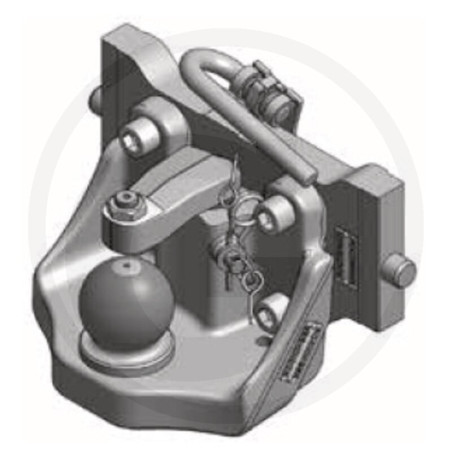 Zaczep Kulowy K80 do prowadnicy 330/32/25mm, Rockinger RO825X3009C