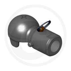 Ucho zaczepu K50 M36x1.5 z blokadą śrub. z blokadą śrubową
