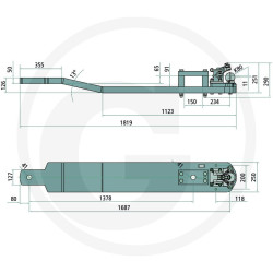 Płyta nośna K80 1819/250/50 3000kg Scharmüller