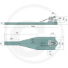 Płyta nośna K80 1200/296/50 3000kg Scharmüller