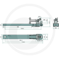 Płyta nośna K80 1155/120/60 4000kg Scharmüller