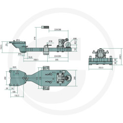 Płyta nośna K80 768/240/50 4000kg Scharmüller 09605210S