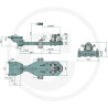 Płyta nośna K80 768/240/50 4000kg Scharmüller 09605210S