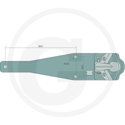 Płyta nośna K80 809/200/60 4000kg Walterscheid KBA8301XW15, 8005264