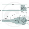 Płyta nośna K80 760/230/50 4000kg Walterscheid KBA8305OB, 8003284