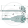 Płyta nośna K80 755/230/40 3000kg Walterscheid KBA8307OB, 8003285