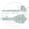 Płyta nośna K80 745/290/45 2500/3000kg Walterscheid KBA8313OB, 8000191