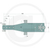 Płyta nośna K80 1060/240/45 3000kg Walterscheid KBA8344OBW0, 8004710