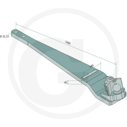 Płyta nośna K80 1445/240/45 3000kg Walterscheid KBA8345OBW0, 8004599