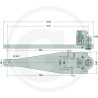 Płyta nośna K80 910/240/40 3000kg Walterscheid KBA8367B, 8002899