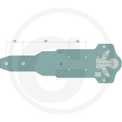 Płyta nośna K80 795/210/45 3000kg Walterscheid KBA8369L1